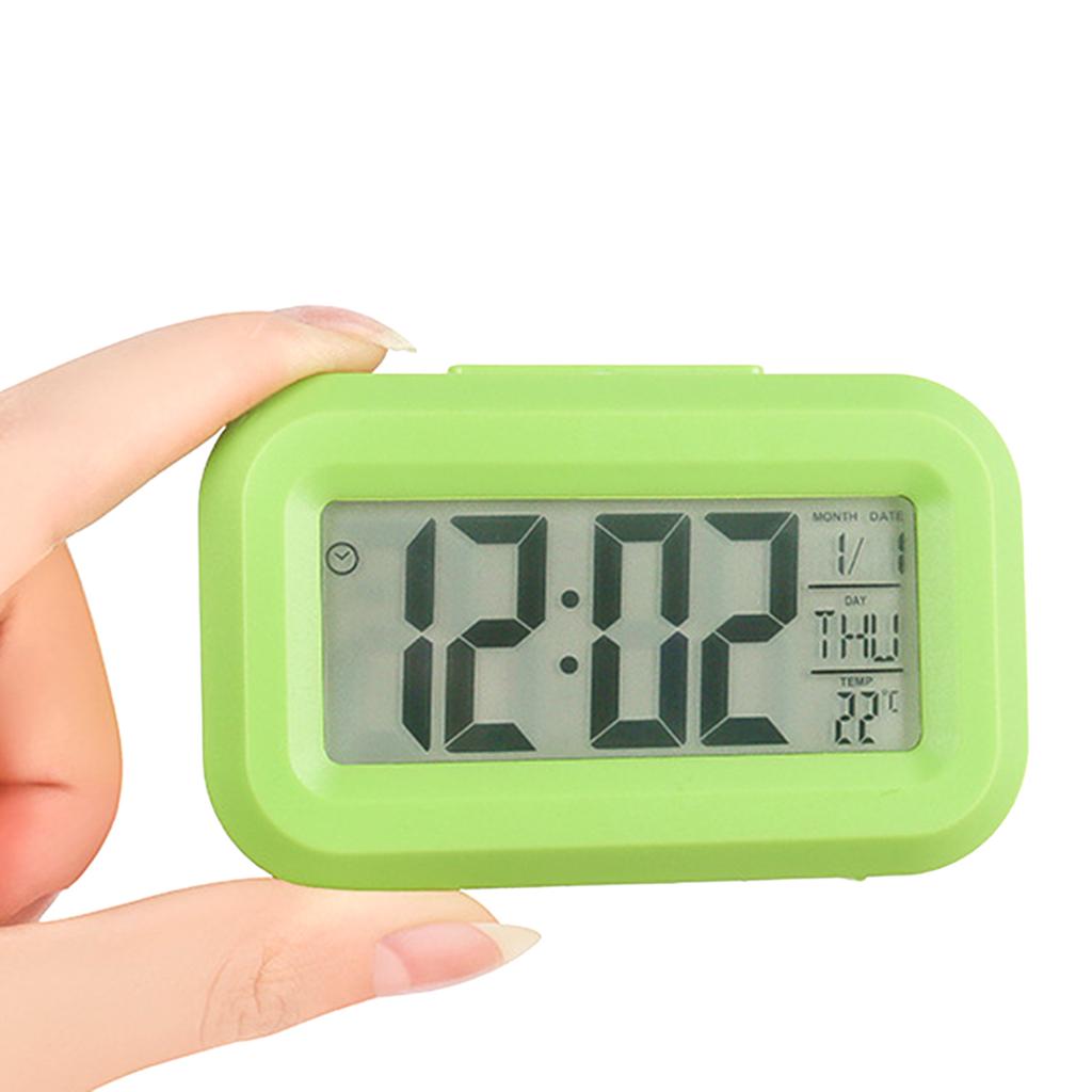 Настольные часы с температурным календарем, недельным дисплеем, электронным светодиодным дисплеем с функцией повтора сигнала, музыкальным цифровым будильником