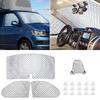 Internal Thermal Blind Window Cover Set for VW T5 T6 3PCS Sunshade Windscreen Protection Set