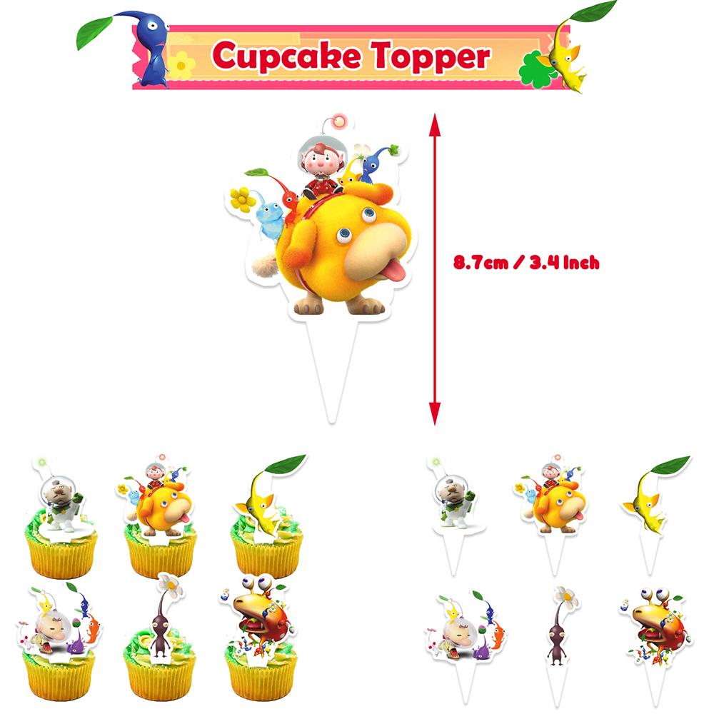 Pikmin Party Supplies Video Game Birthday Includes Banner Cake Topper Balloons