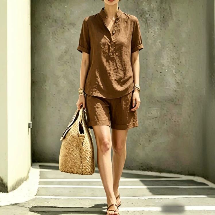 New women's shirt set, 1116 casual urban set, hot-selling women's clothing