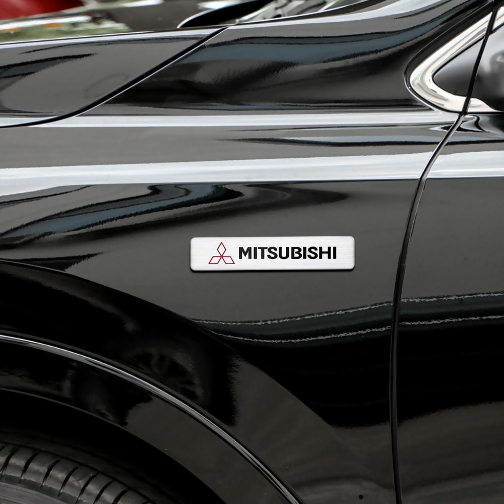 4PC Car Badge Sticker Auto Sticker Body Trunk Decorative Decal for MITSUBISHI Ralliart Lancer Competition Outlander EX LANCER