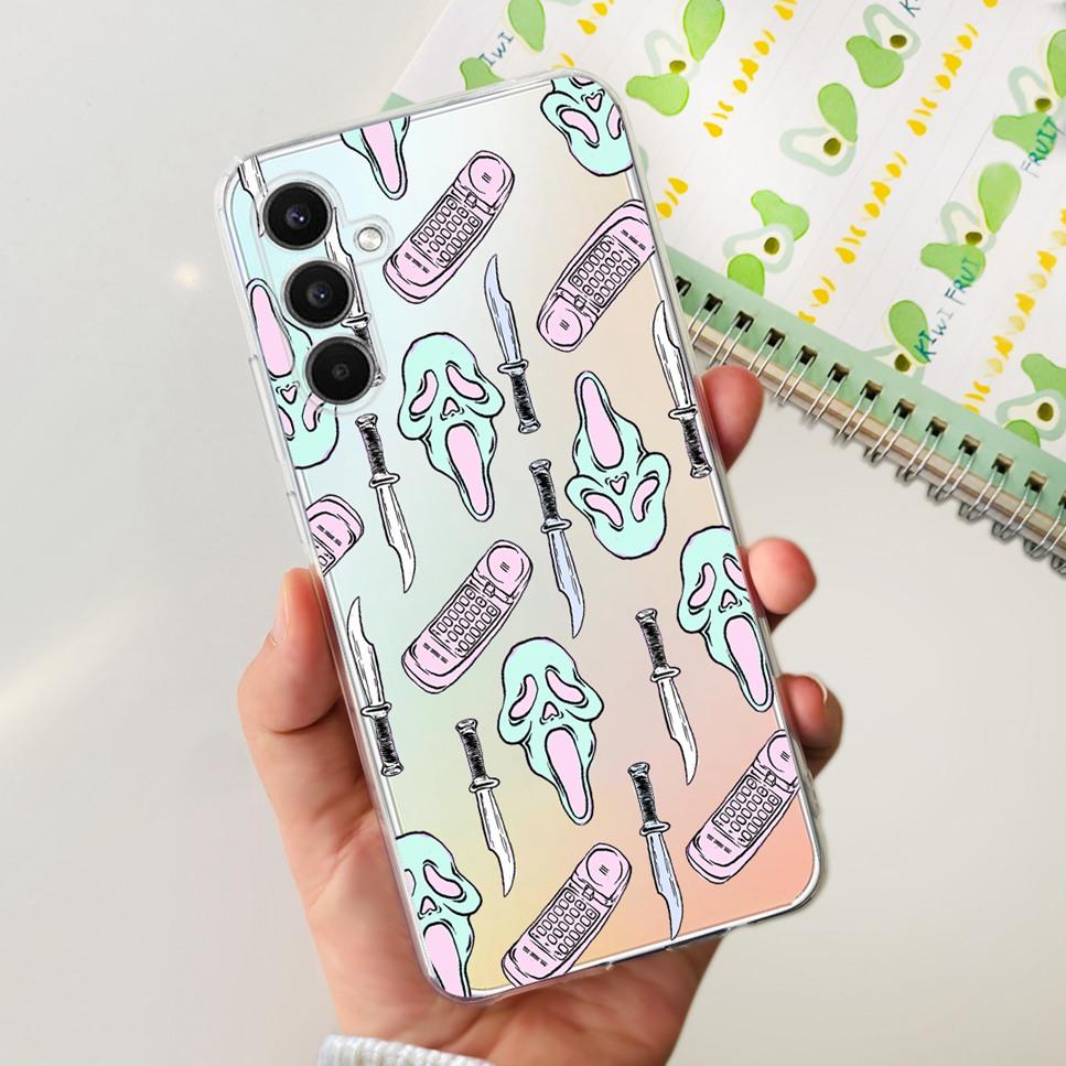 Чехол для Samsung Galaxy A34 5G 6.6" Милый Кот Астронавт Мягкий Силикон ТПУ Чехол для Samsung a34 A34 5G Ударопрочный Чехол для Телефона Funda