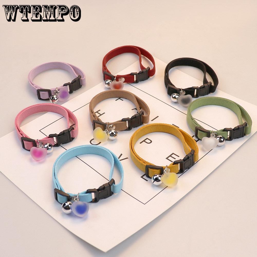 Улучшенный отрывной кошачий ошейник с колокольчиками, безопасная регулируемая пряжка, легкий, идеально подходит для кошек-мальчиков и кошек-девочек, щенков