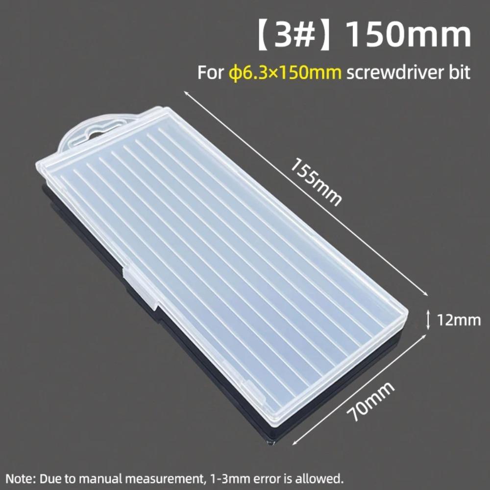 1Pcs 10 Grid Case Tool Parts Storage Case Plastic Hardware Tool Box  for Twist Drill Tap Accessories