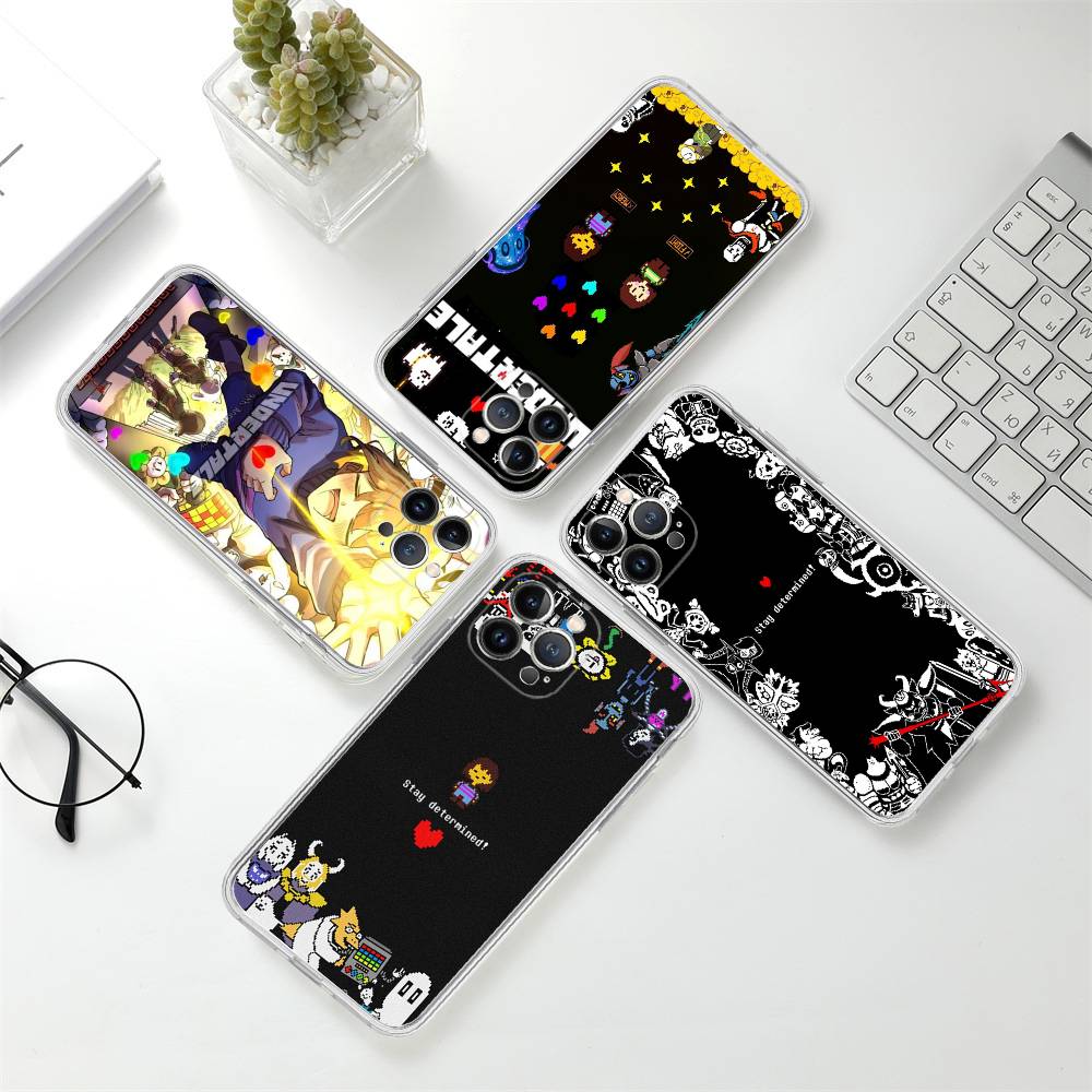 Чехол для телефона Undertale U для iPhone 17 16 15 Plus 14 13 Mini 12 11 Pro Max Мягкий чехол