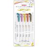 Zebra Mildliner Brush Highlighter Calming Mild RC5 Pen, Colors, Colors, WFT8-5C-RC-N
