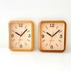 KATOMOKU Muku Clock 19 Oak Wall Clock with Continuous Second Hand, km-133OA, 280mm x 220mm (Radio-Controlled Clock)