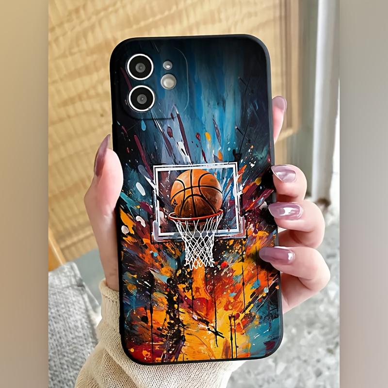 Чехол для телефона с изображением данка в баскетболе, подходит для iPhone 17 16 15 14 13 12 11 Pro/Max/Plus, противоударный задний чехол