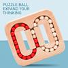 Wooden Puzzle Ball Toys Luban Lock for Children Educational Early Education Rolling Magical Bean Cube Balls