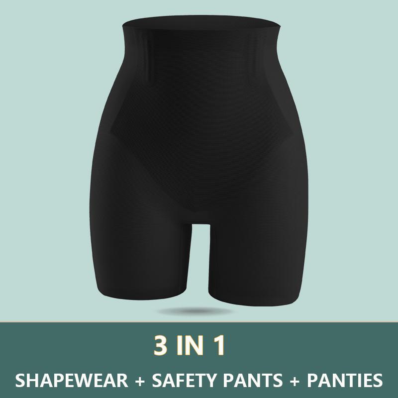 Flarixa Сетчатые шорты для мальчика с высокой посадкой и подтяжкой бедер, компрессионные шорты для живота, женские шорты средней длины, бесшовные летние трусики с тонким животом, женские шорты для мальчика, корректирующее белье