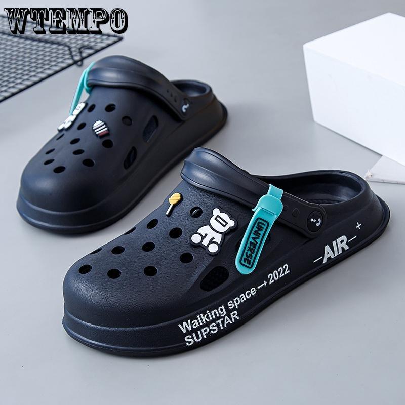 Модные удобные дышащие классные тапочки Quick Step, пляжная обувь, тапочки с сумкой, сандалии