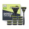 Dorco Pace5 Style Shaving Razor 1 Handle + 11 Cartridges Set