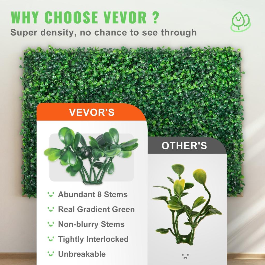 Artificial Boxwood Panel 24" X 16" UV 24pcs Boxwood Hedge Wall Panels Artificial Grass Backdrop Wall 4 cm Green Grass Wall, Fake Hedge for Decor
