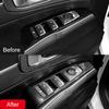 Левый руль! Для Kia Sorento MQ4 2022 2023 углеродное волокно, переключатель окна, кнопка подъема, накладка, АБС-пластик, автомобильные аксессуары