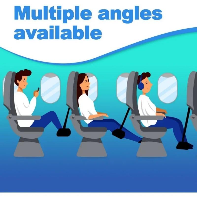 Гамак для ног для полета, Гамак для ног в самолете, Предметы первой необходимости для полета Опорные пластины гамака Идеально для длительных путешествий Подставка для ног