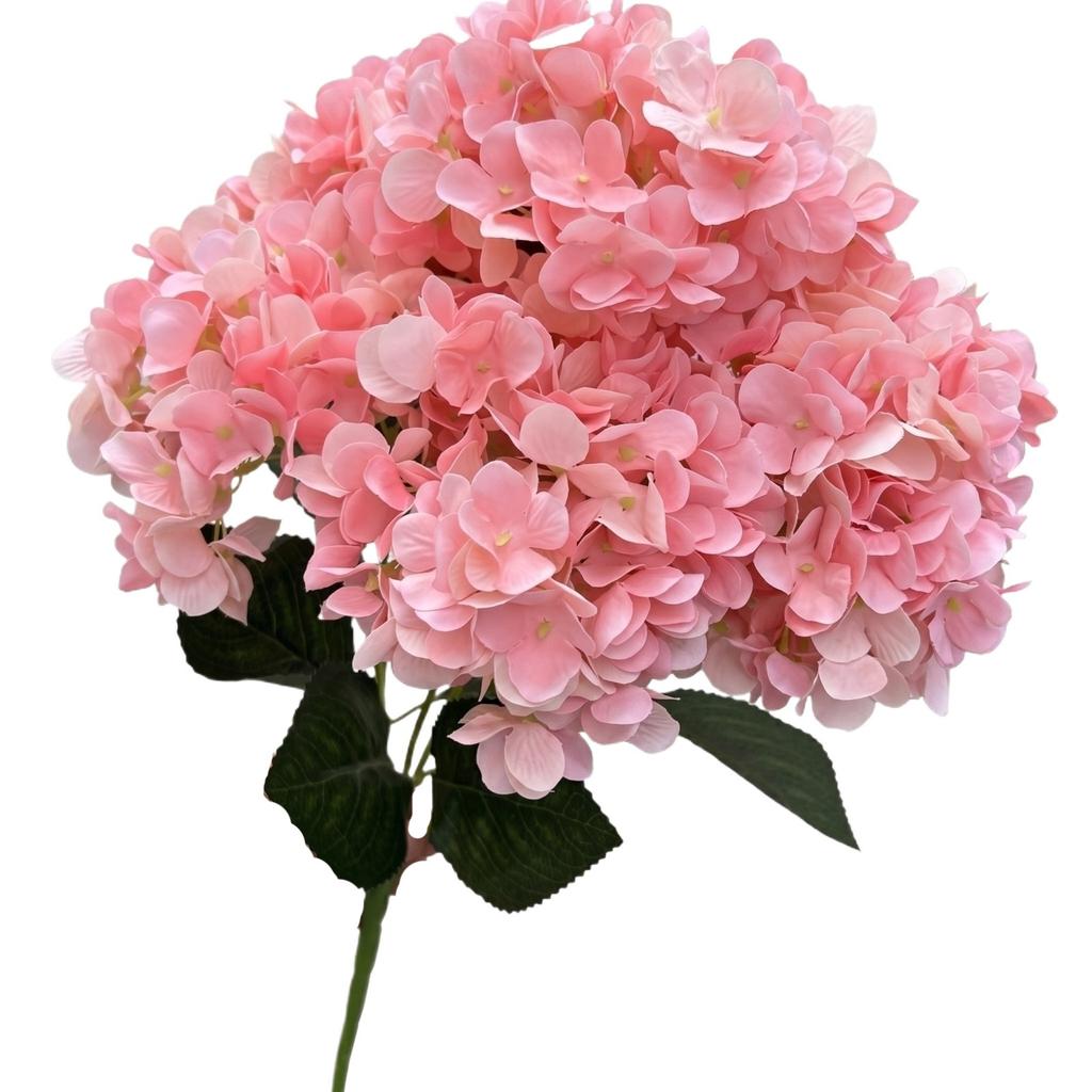 Artificial Hydrangea Flowers, Heads Of Artificial Flowers, Realistic Silk Flowers, Suitable For Front Porch, Garden, Patio And Wedding Decorations.