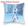 The Frozen Snow Queen Cartoon Cushion Cover Linen Material Cozy Spaces Home