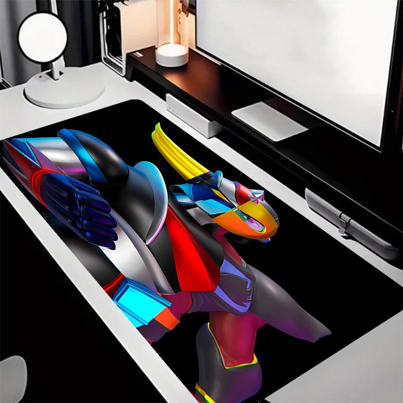 UFO Robo Grendizer Тема Премиум Нескользящий Коврик для Мыши со Прошитыми Краями, Прочный Резиновый Материал, для Рабочего Стола и Игр, Отличные Подарки