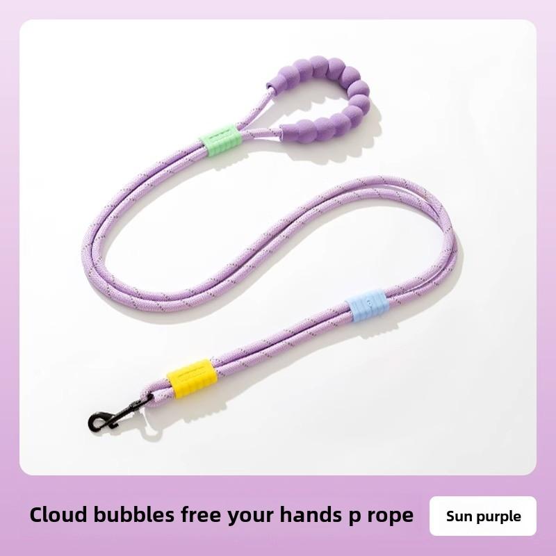 Bold Dog Nylon Cloud Bubble P Rope Средний и маленький поводок для собак Тедди с золотистой шерстью Взрывобезопасный поводок для домашних животных