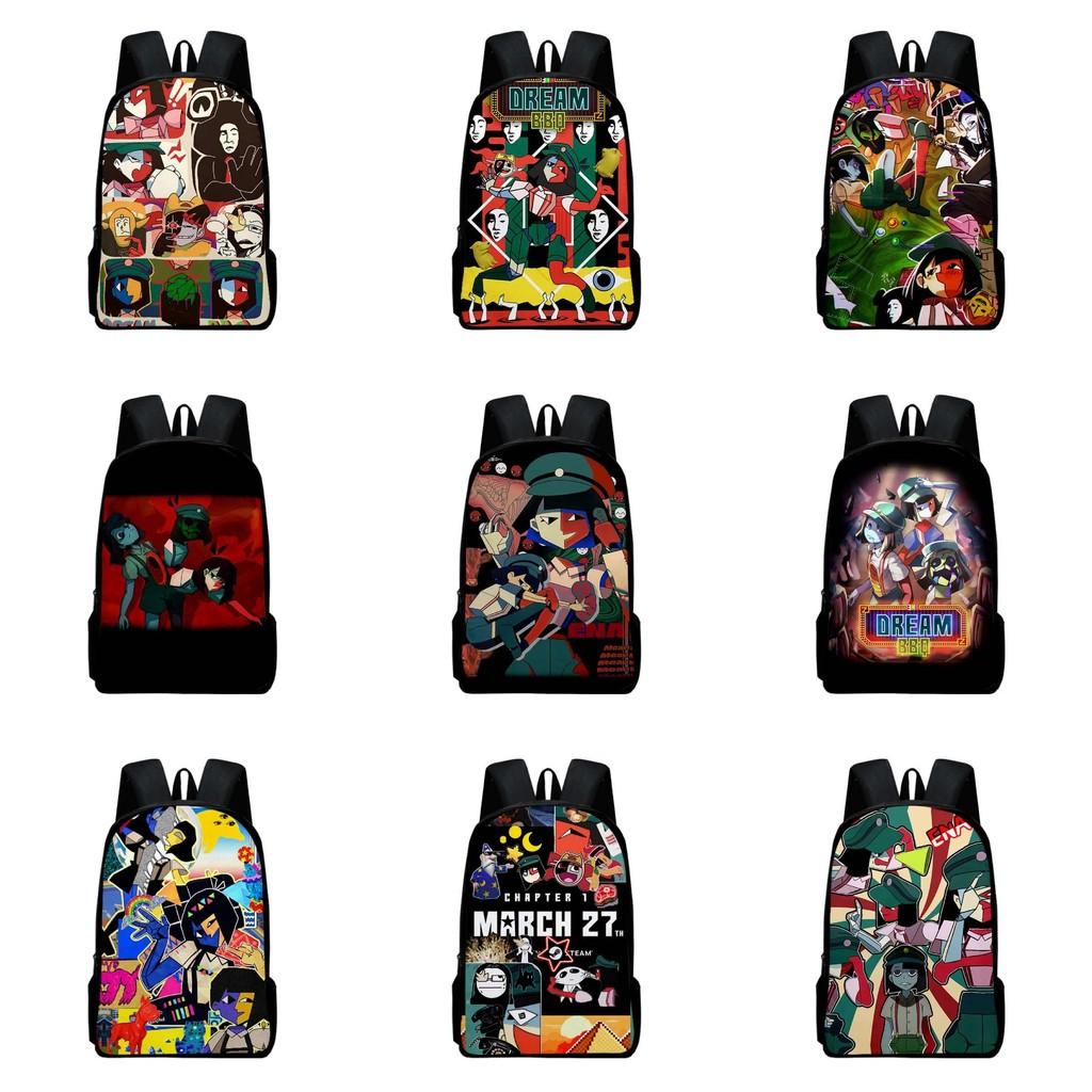 Bbq Dream Ena Student Book Backpack Fashionable Prints Schoolbag Gifts Kids
