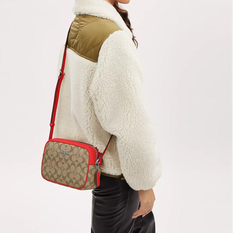 Coach Сумка через плечо с отделкой Signature Canvas Цветовая отделка CR135-SVUC3