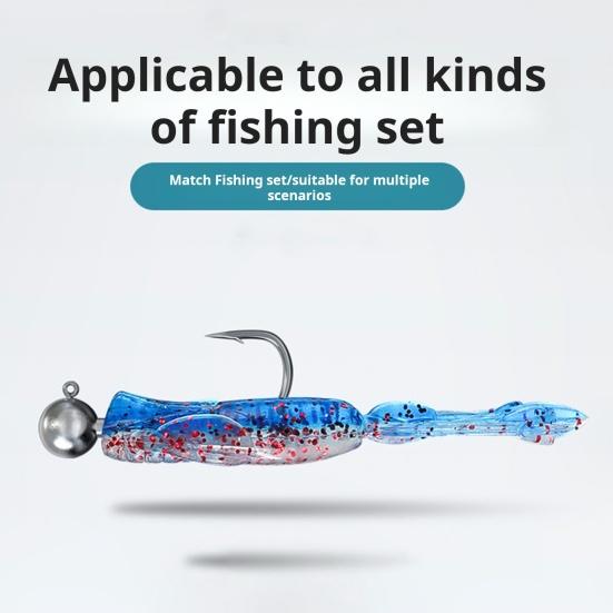 5Pcs 5.5CM/2G Soft Butterfly Shrimp Lure with Curly Tail Colorful Artificial Bait Saltwater Freshwater Bass Walleye Trout Fishing Accessories