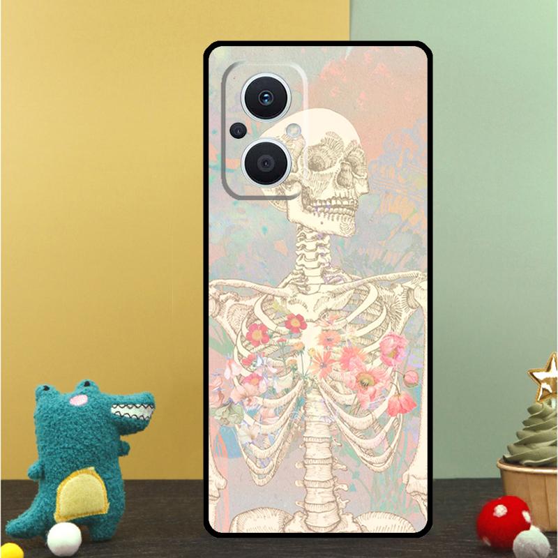 Медицинский чехол-скелет для OPPO Reno 15F 14F 11 12 13 F 14 10 15 Pro 7 8 Lite OPPO Find X5 X6 X8 X9 Pro