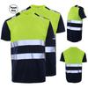 Рабочая рубашка повышенной видимости, Дышащая и быстросохнущая рабочая футболка, Светоотражающая футболка