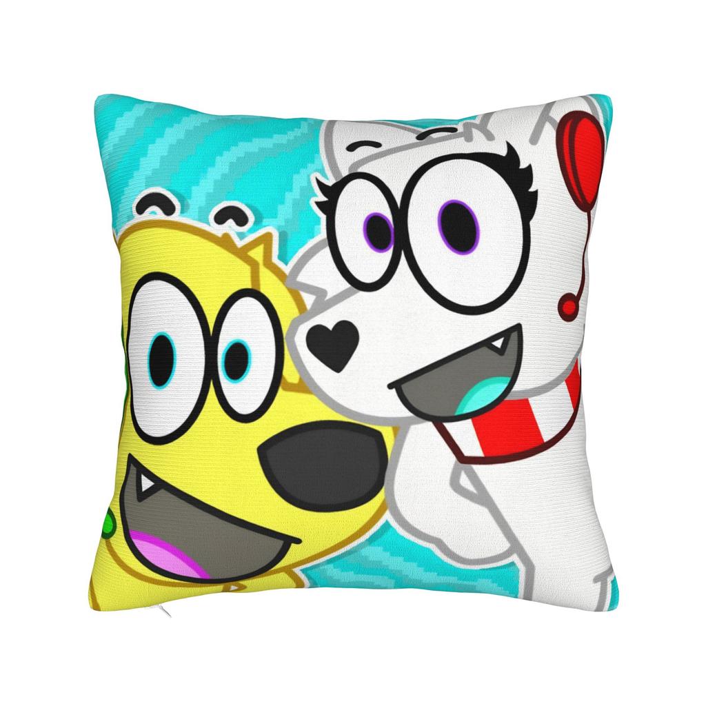 Tylers And Snowi Gaming Pillowcase Stuff Printed Cushion Cover Decorative Throw Pillow Case Cover Home Multi Size