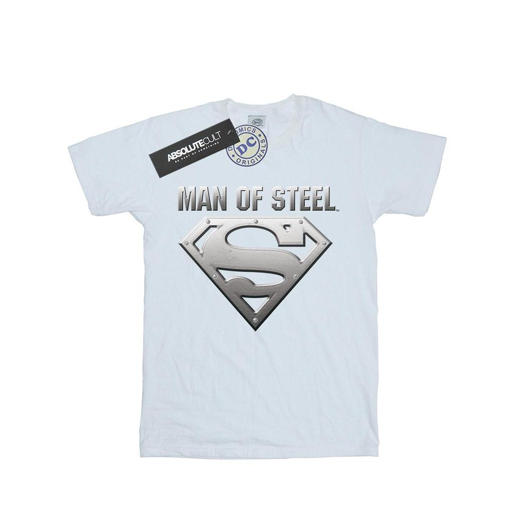 DC Comics Mens Superman Man Of Steel Shield T-Shirt