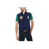 Polo Ralph Lauren Колорблок Вышитое Лого Большой Пони Футболка-поло с коротким рукавом Мужские Футболки-поло Темно-синий 710800516-001