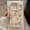 Мягкий чехол для телефона с рисунком кленового листа и кофе для iPhone 17 16 Pro Max 15 Plus 14 13 12 11 17Air XS Max XR X Обложка из искусственной кожи
