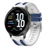 Двухцветный силиконовый ремешок 22 мм для Garmin Venu 4 45 мм/Forerunner 570 47 мм, Дышащий, Мягкий, Водонепроницаемый, Сменный браслет
