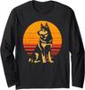 Retro Husky Dog Owner Gift Vintage Siberian Husky Long Sleeve T-Shirt