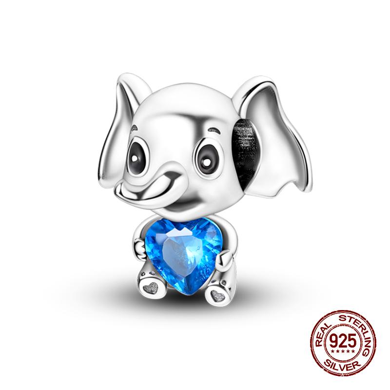 100% стерлингового серебра 925 пробы с изображением кофейного кота, кролика, медведя, пингвина, бусины, подходят для 925 оригинальных браслетов, сделай сам, подарок на день рождения, ювелирные изделия