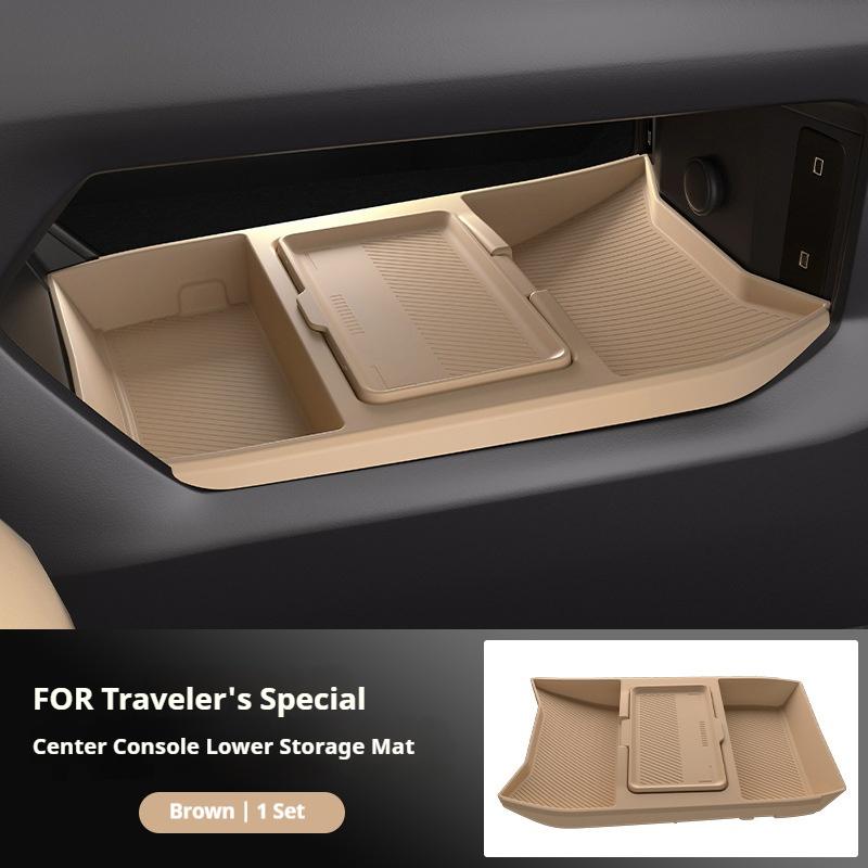 Applicable FOR Jetour Traveler 2024 Model Central Control Lower Storage Box Silicone Storage Box Modification Car Accessories