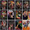 5D DIY Diamond Painting Kit Animals Tiger Lion Elephant Deer Full Square&Round Diamond Mosaic Embroidery Cross Stitch Home Decor