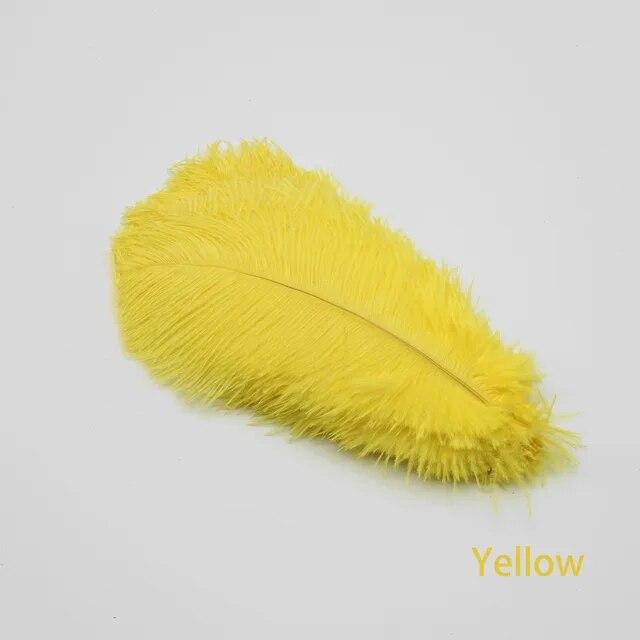 20 шт./лот, натуральные белые страусиные перья, аксессуары ручной работы, свадебные украшения для дома, Марди Гра, красочные плюмы, деко