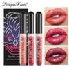 3 шт./набор Diamond Lip Gloss Lip Glaze Высокопигментированная стойкая жидкая помада для губ Яркий кристальный фиолетовый черный блеск для губ