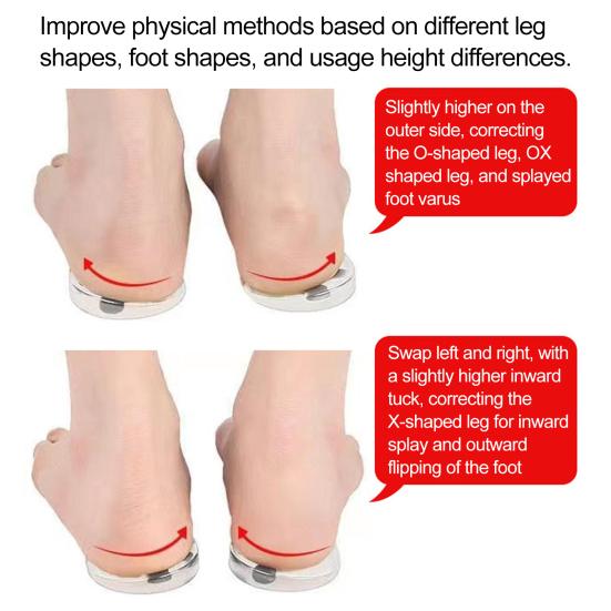 1 пара силиконовых корректирующих стелек XO, магнитотерапия для ног, амортизирующие пяточные подушечки для ортопедической поддержки