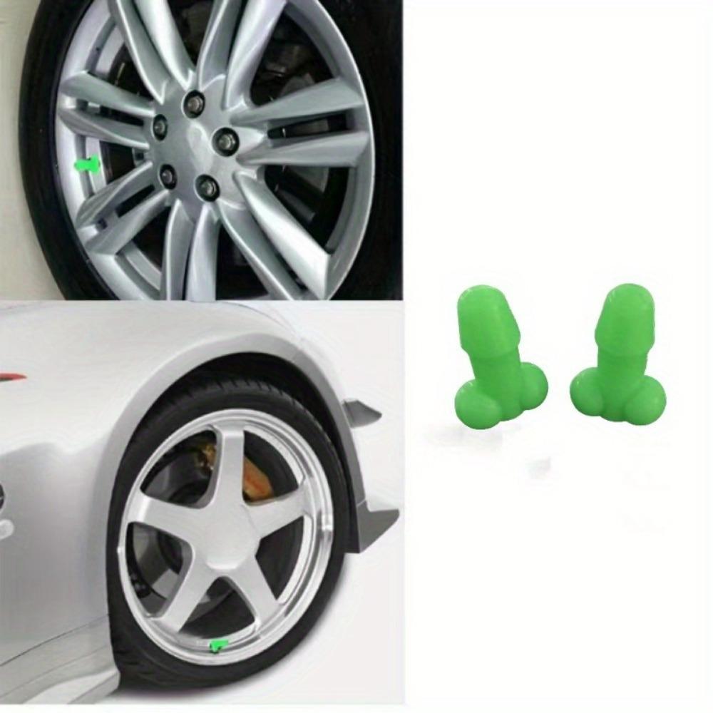 2 шт. Крышка клапана для имитации шины, крышка флуоресцентного клапана, крышка клапана для имитации автозапчастей