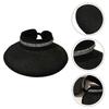 Women Straw Caps for Sun Protection 1Pcs Summer Visor Hat Black