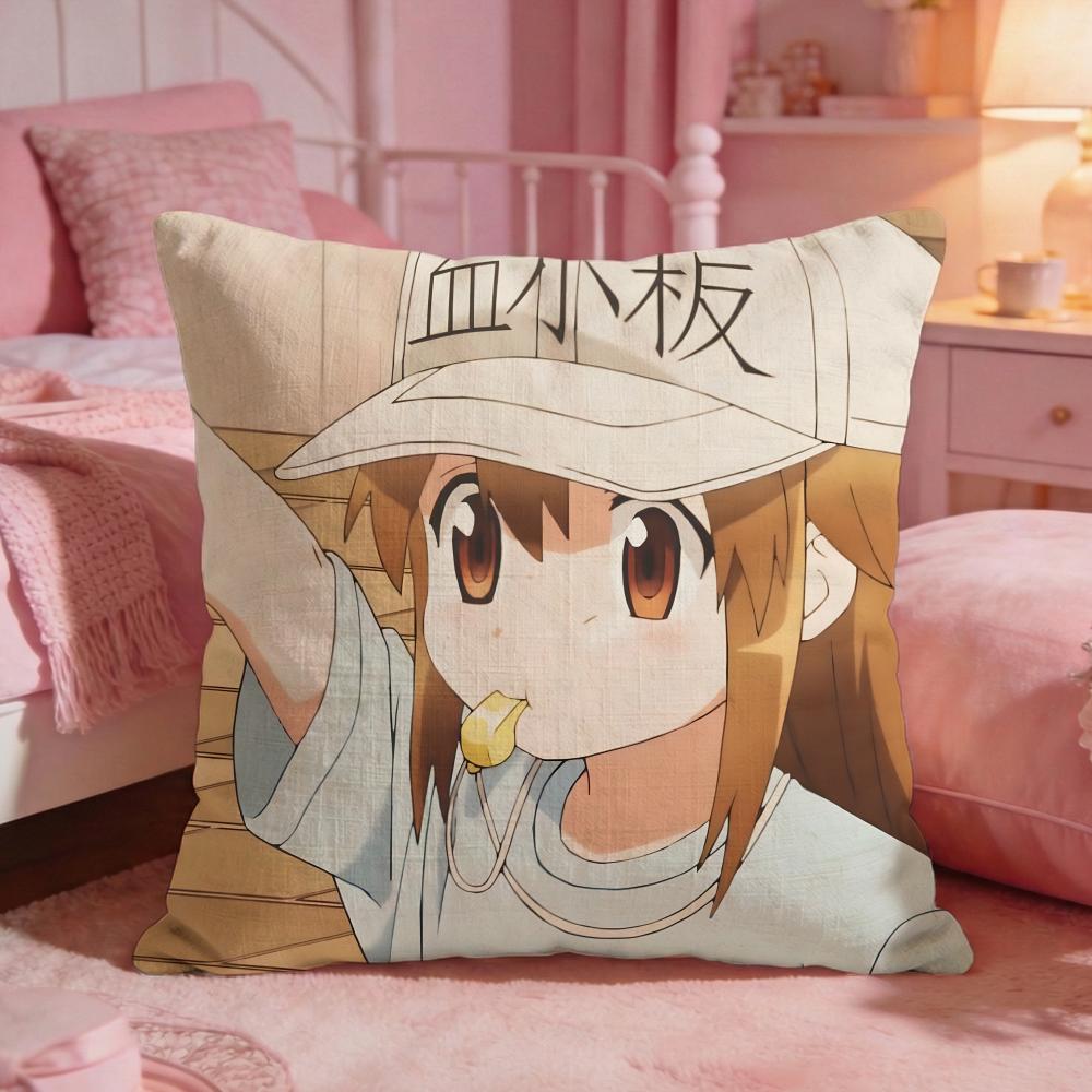 CCells At WWorks Anime Cushion Cover Premium Comfort Reversible Pillow Cove Two In One Design For Any Room Car Interior
