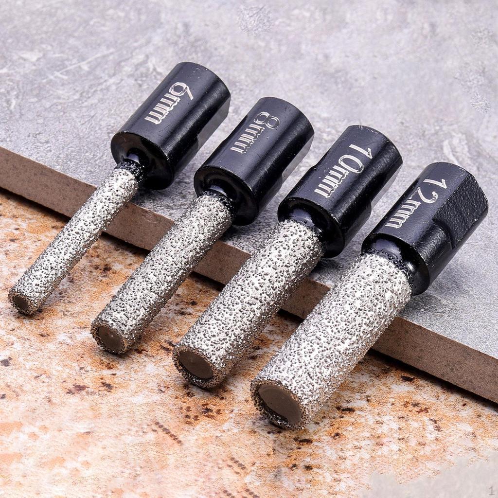 Dry Diamond Drill Bit Accessories Precision Multifunctional Sturdy Tile for Stone Glass