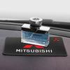 For Mitsubishi ASX Lancer Ex Galant Grandi Ecolis Competition Car Logo Non Slip Mat Auto Dashboard Sticky PVC Pad Accessories