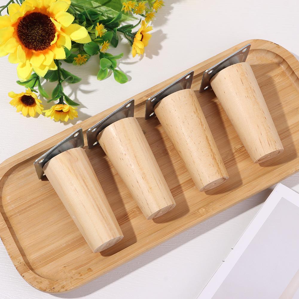 Desk Sofa Chair Tapered Feet Wooden Furniture Legs Furniture Accessories Nightstand Storage Box Leg