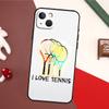 Теннисная ракетка Чехол для теннисного мяча Для iPhone 13 Pro Max 16 15 11 12 14 17 Pro Max mini 15 16 Plus 16e 17 Air Задняя крышка