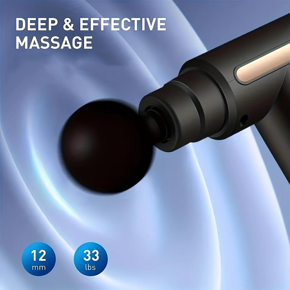 1pc Fascia Gun Muscle Massage Gun Deep Tissue Muscle Handheld Percussion Massager For Body Back And Neck Pain Ultra Compact Powered By High Torque Fat
