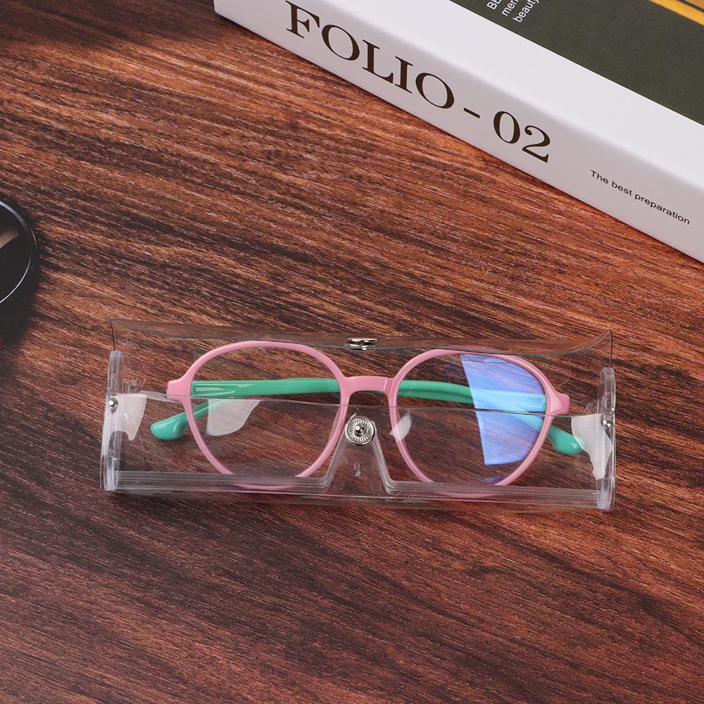 Men Portable Transparent Eyeglasses Case Glasses Holder Glasses Box Plastic