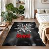 Slipknot Print Crystal Velvet Plush Rug Wear?Resistant Anti?Slip Floor Mat For Indoor Household Decoration